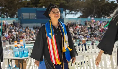 Latinx Grad at the 2022 Commencement | Photo by Brent Dundore-Arias