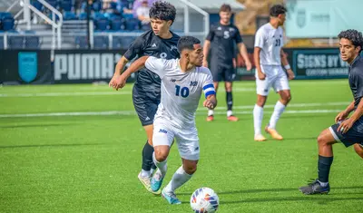 Miguel Guerrero playing soccer