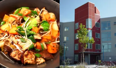 A menu item from Chartwell, student housing