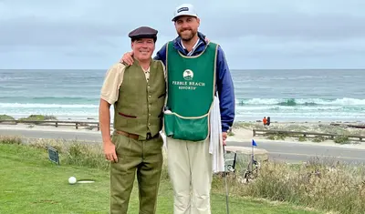 Clay Walker with CSUMB alum John Jackson