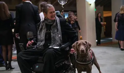 Margaret Keith and dog Arete