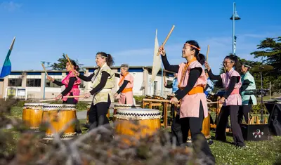 Taiko drumming - by Brent Dundore-Arias