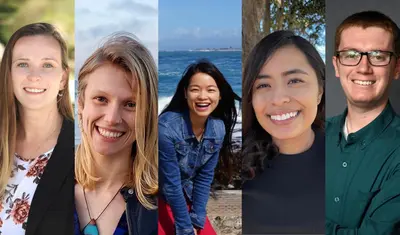 collage of 5 students