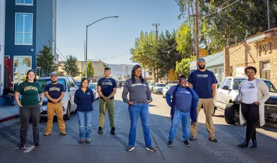 CHE staffers in Chinatown