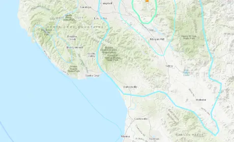 5.1 earthquake near San Jose