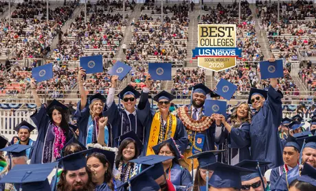 Students at graduation