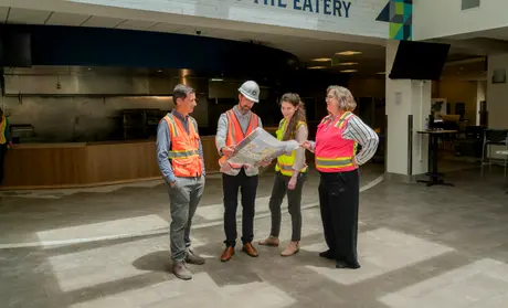 Facilities Management inside the dining commons- BDA