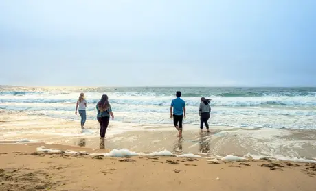 CSUMB students on the beach 1 mile from campus
