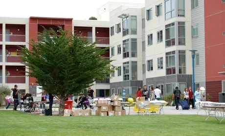 Move-in day at CSUMB main campus