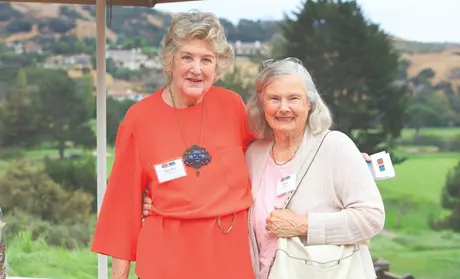 2017 Community Woman of Distinction Mary Kay Crockett (left) and 2020 honoree Bertie Bialek Elliott.