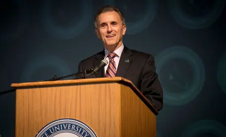 President Eduardo M. Ochoa at last year's Employee Appreciation breakfast