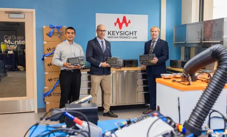 Keysight ribbon-cutting for Mechatronics