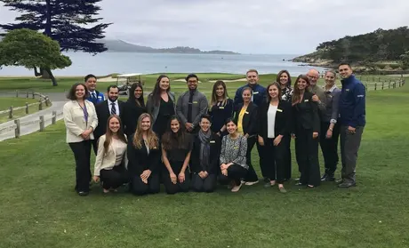 Students chosen to work for Pebble Beach as managers during the 2018 Concours d'Elegance