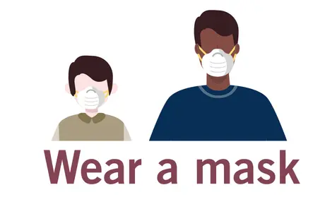 Wear a mask graphic