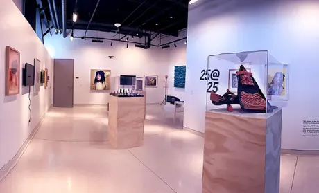 The main art gallery in CAHSS's new Building 504