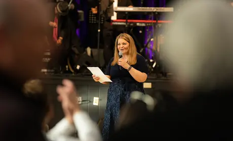 Vanya Quiñones at investiture reception