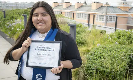 Sofia Garcia George Schulz Scholarship winner