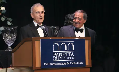 President Eduardo M. Ochoa and Secretary Leon Panetta