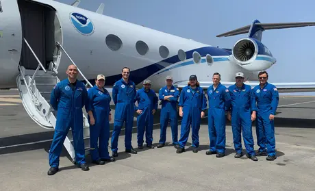 Jason Monsour (left) and crew