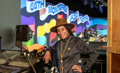 Isabella Lawrence intern at Monterey Jazz Festival