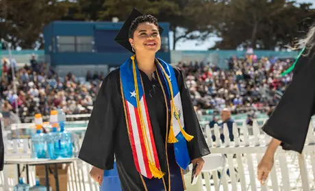 Latinx Grad at the 2022 Commencement | Photo by Brent Dundore-Arias