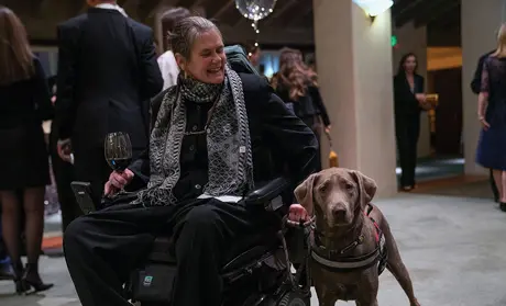 Margaret Keith and dog Arete