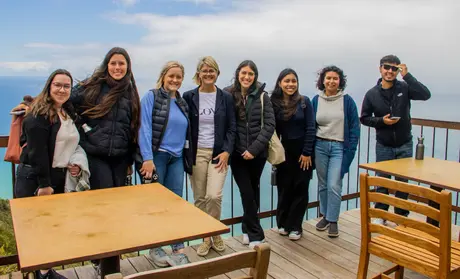 Sustainable Hospitality Management students at Post Ranch Inn