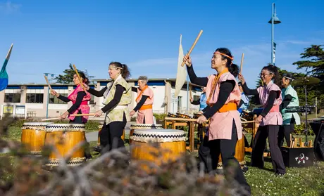 Taiko drumming - by Brent Dundore-Arias