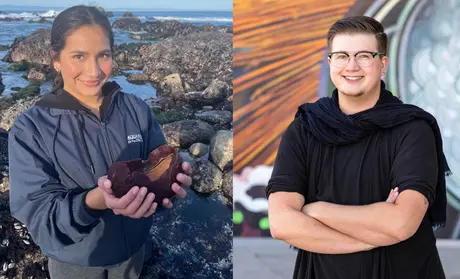 Taylor Trivino (left) and Spencer Hart Winter