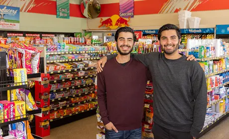 Two twin brothers, Reeta and Racchpal Grewal. Photo by Brent Dundore-Arias