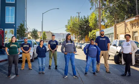 CHE staffers in Chinatown