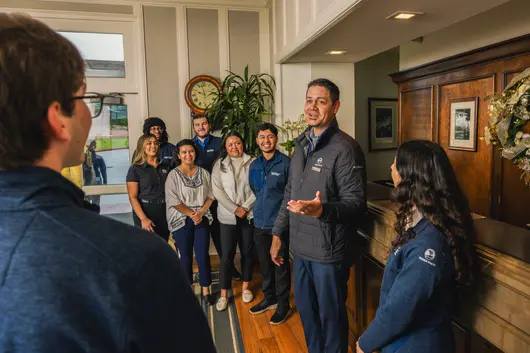 students meeting together