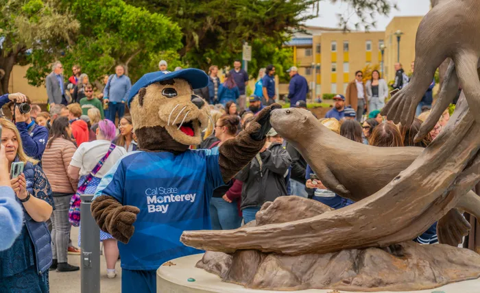 Spirit of CSUMB’s mascot embodied in new statue | California State ...