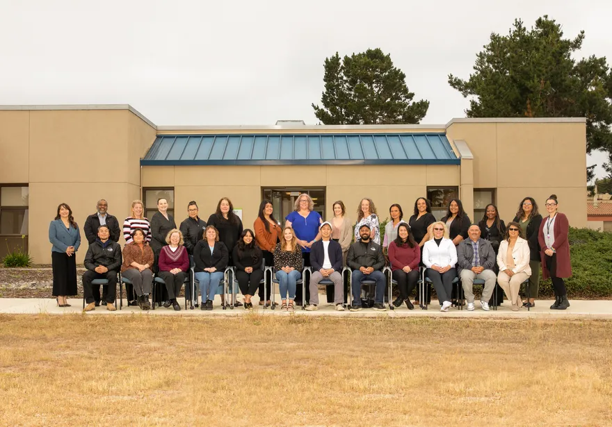 Finance team photo outdoors