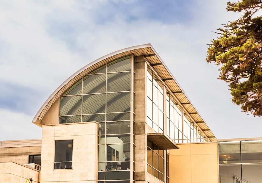 Outside of the library