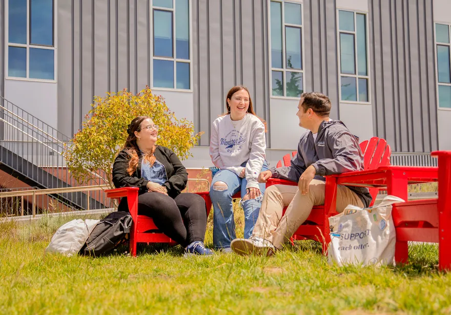 students sitting together
