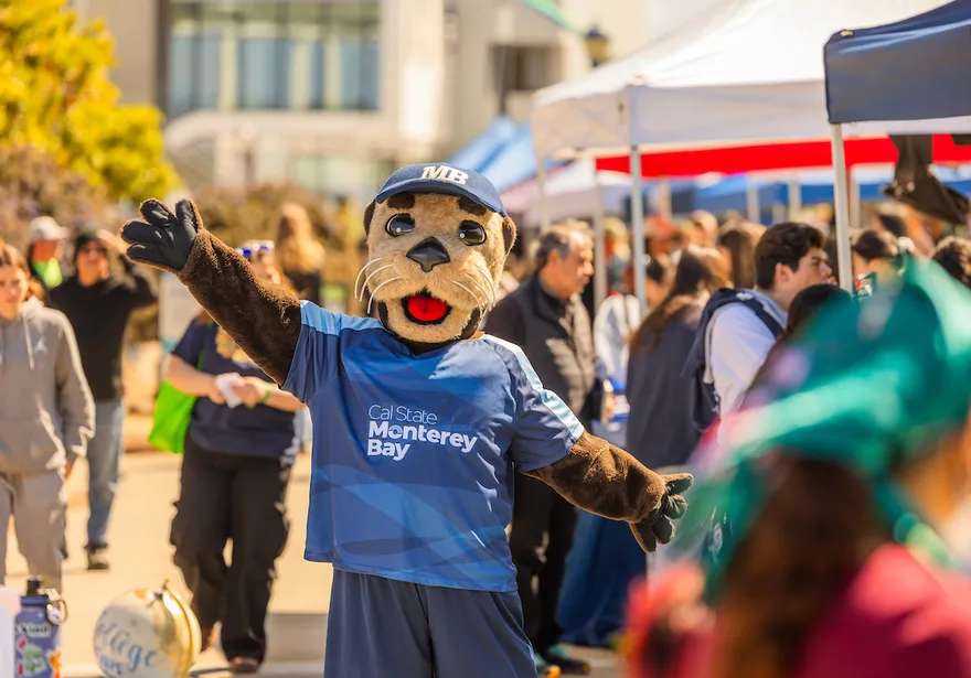 monte outside at events on campus
